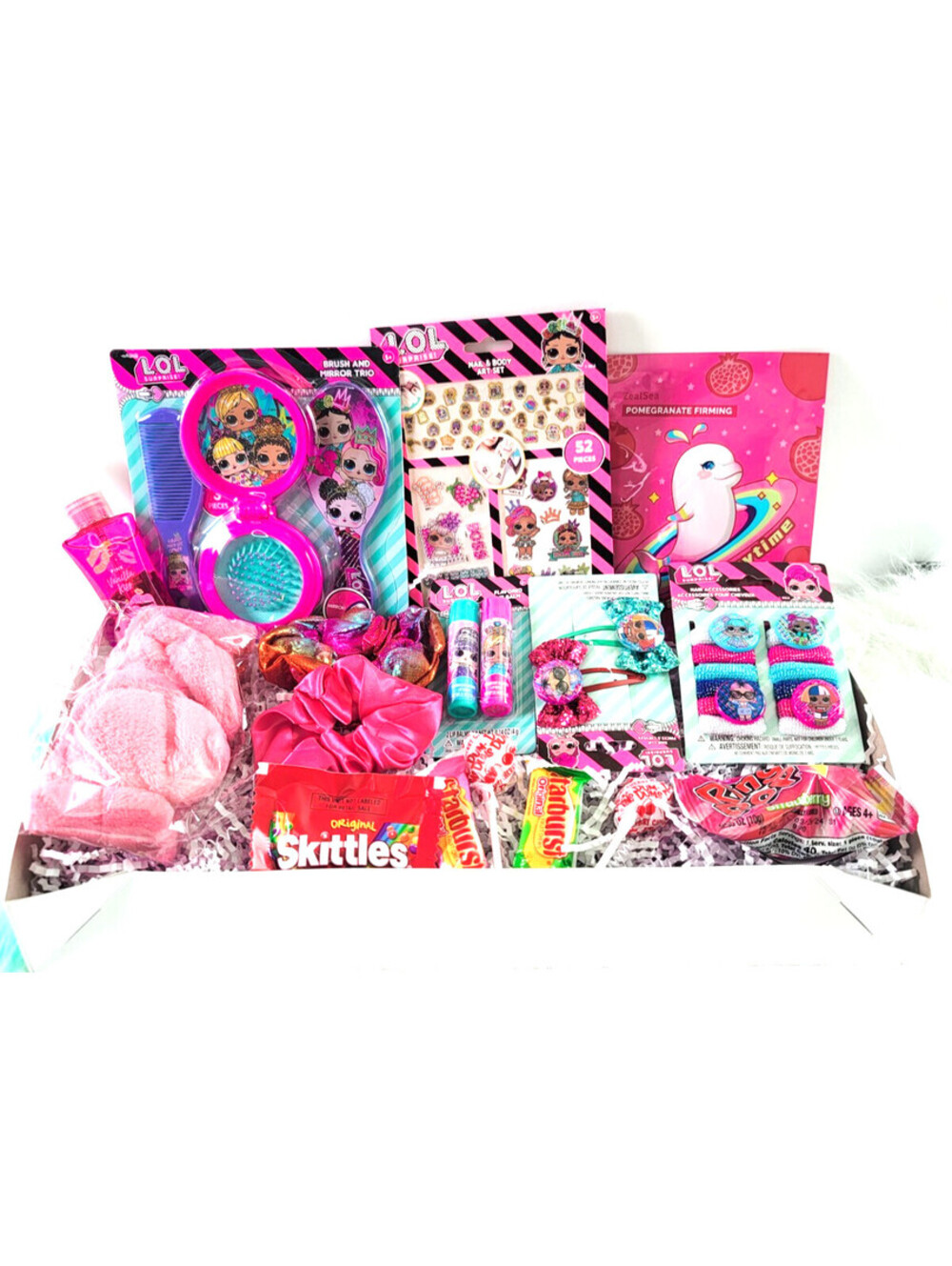 Girls Pink Self-Care Gift Box with LOL Surprise Accessories,